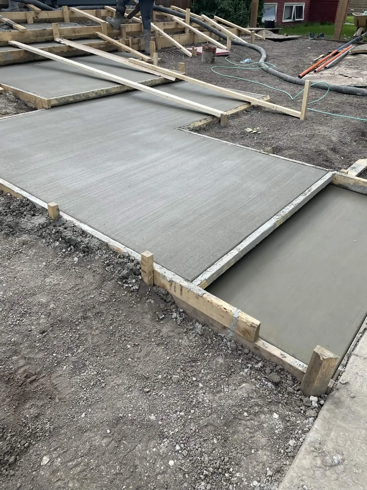 California Broom Finish concrete surface by Urban Stone Construction Calgary